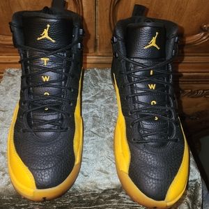 Jordan 12 yellow and black